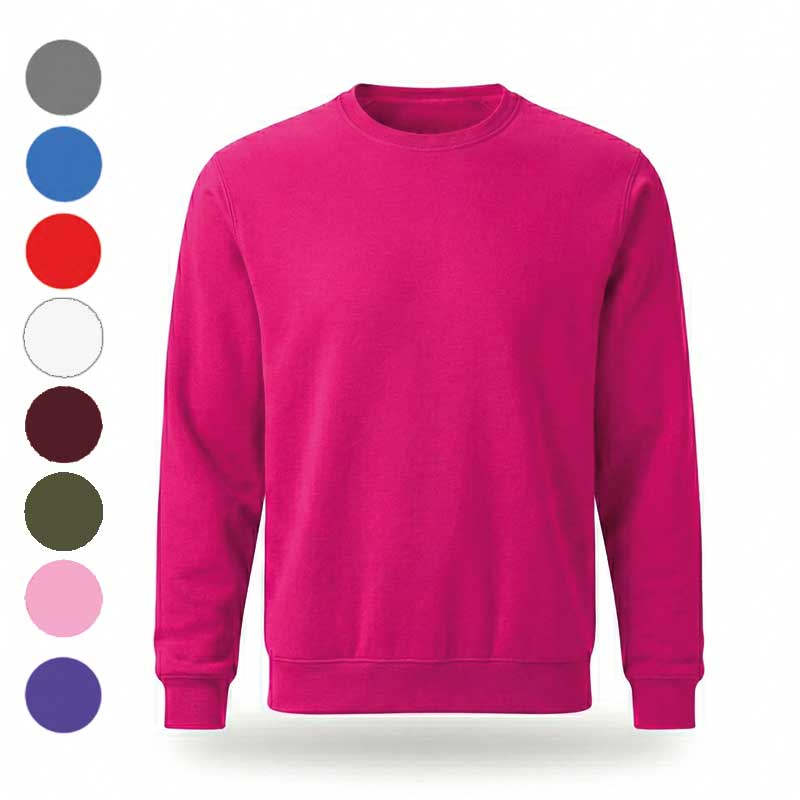 Рожевий світшот із вишивкою логотипа для б’юті-брендів. Модний корпоративний мерч із якісного футеру. Рожевий світшот із вишивкою логотипа для б’юті-брендів. Модний корпоративний мерч із якісного футеру.