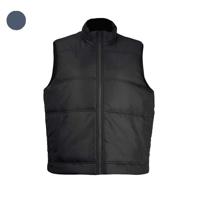 Чорна утеплена жилетка. Чоловіча дута безрукавка під нанесення для кур'єрів та персоналу. Чорна утеплена жилетка. Чоловіча дута безрукавка під нанесення для кур'єрів та персоналу.