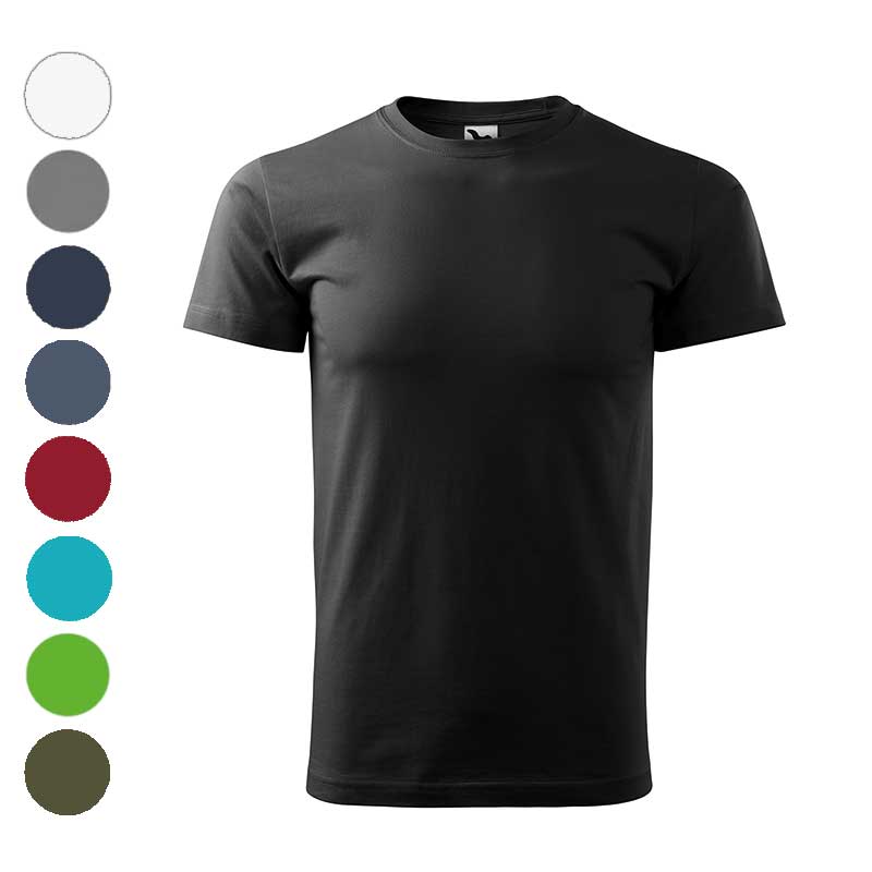 Чорна та різнокольорові футболоки під брендування. Приклад корпоративного одягу в різних відтінках для івентів та мерчу. Чорна та різнокольорові футболоки під брендування. Приклад корпоративного одягу в різних відтінках для івентів та мерчу.