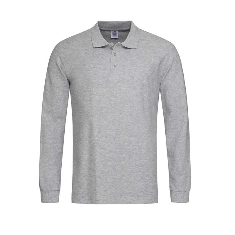 Чорне чоловіче поло з довгим рукавом під нанесення логотипа. Теплий корпоративний одяг для осінньо-зимового сезону. Чорне чоловіче поло з довгим рукавом під нанесення логотипа. Теплий корпоративний одяг для осінньо-зимового сезону.