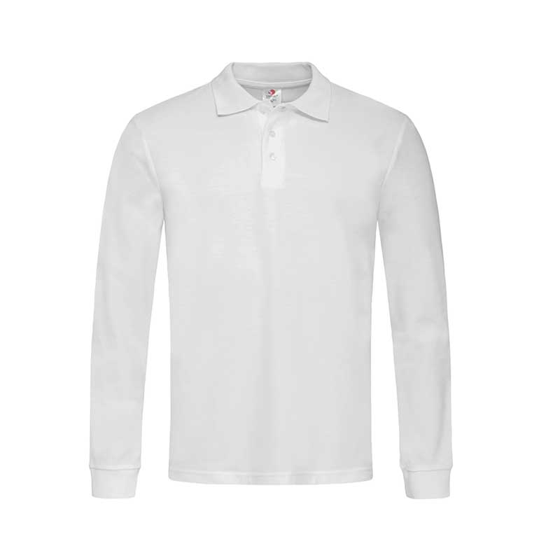 Чорне чоловіче поло з довгим рукавом під нанесення логотипа. Теплий корпоративний одяг для осінньо-зимового сезону. Чорне чоловіче поло з довгим рукавом під нанесення логотипа. Теплий корпоративний одяг для осінньо-зимового сезону.